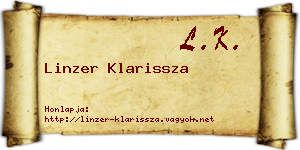 Linzer Klarissza névjegykártya